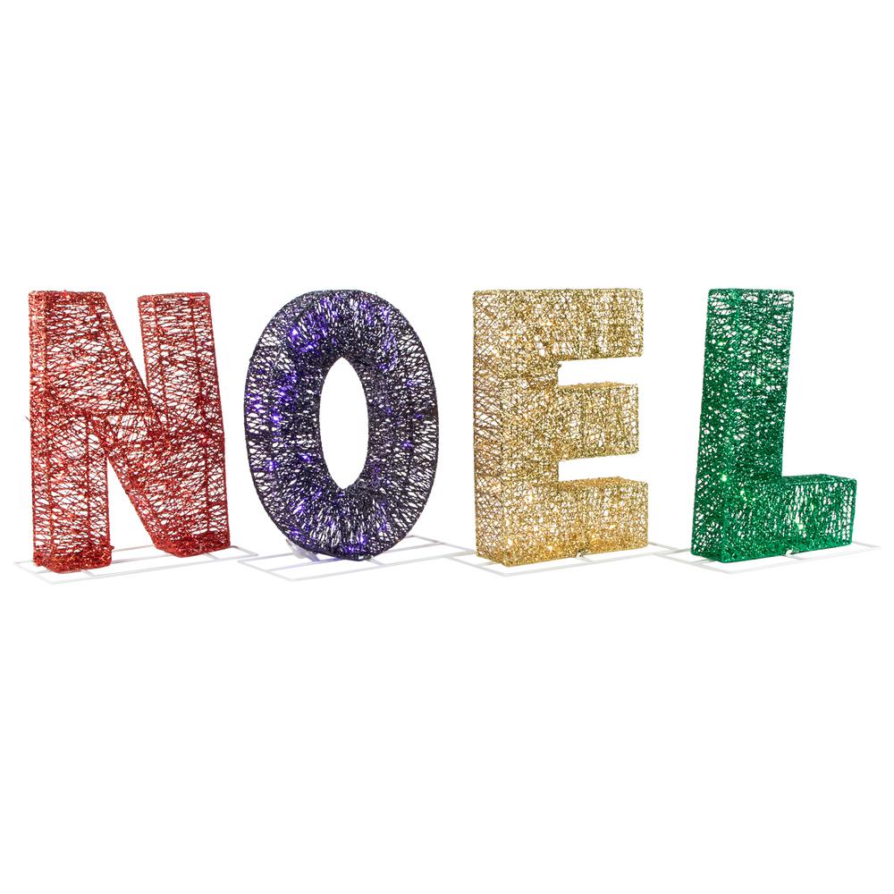 46" Multi-Color LED Lighted 'Noel' Outdoor Christmas Decoration. Picture 6