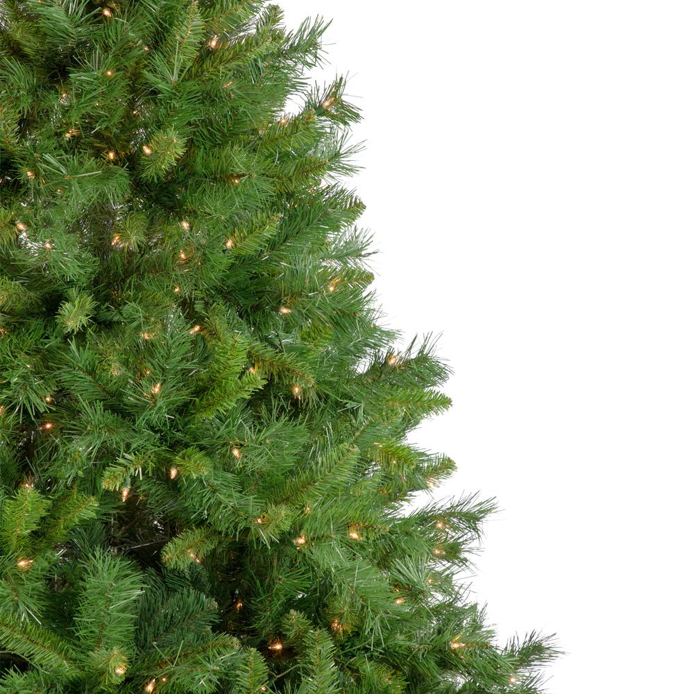 7.5' Pre-Lit Chatham Pine Artificial Christmas Tree  Clear Lights. Picture 3