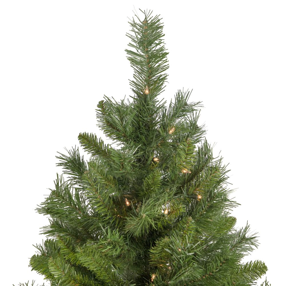 7.5' Pre-Lit Chatham Pine Artificial Christmas Tree  Clear Lights. Picture 4