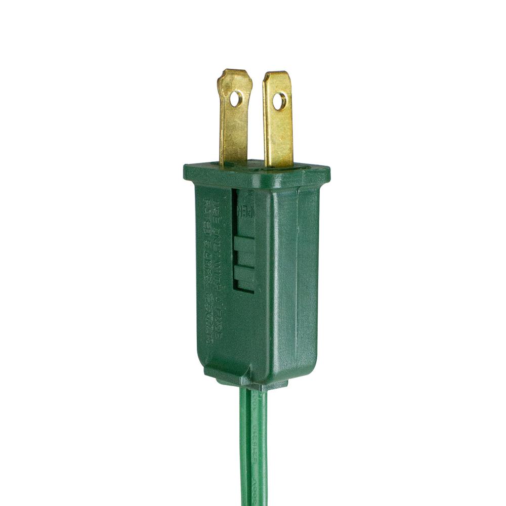 9' Green Indoor Extension Power Cord with 9-Outlets and Safety locks. Picture 6