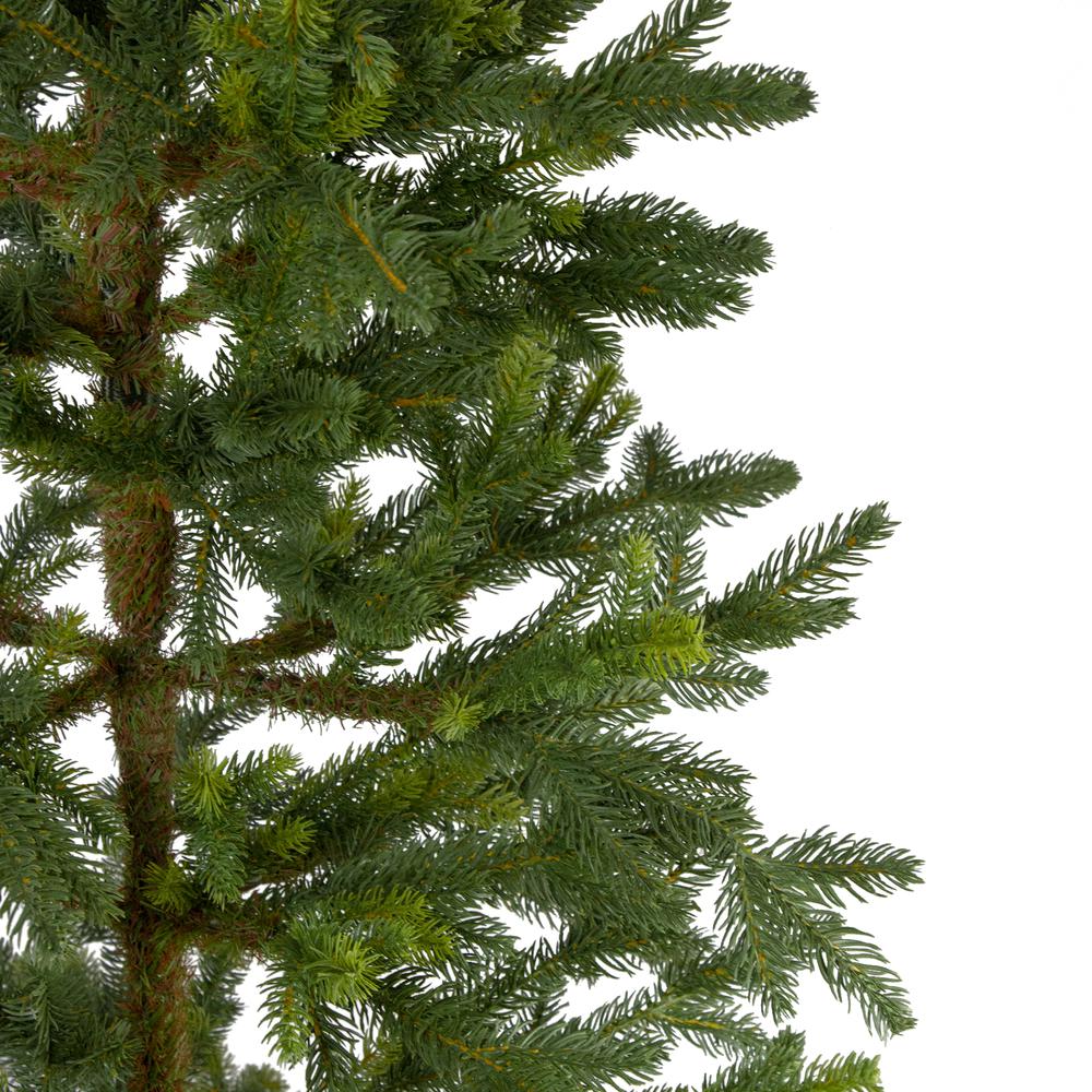 6' Potted Noble Pine Slim Artificial Christmas Tree - Unlit. Picture 3