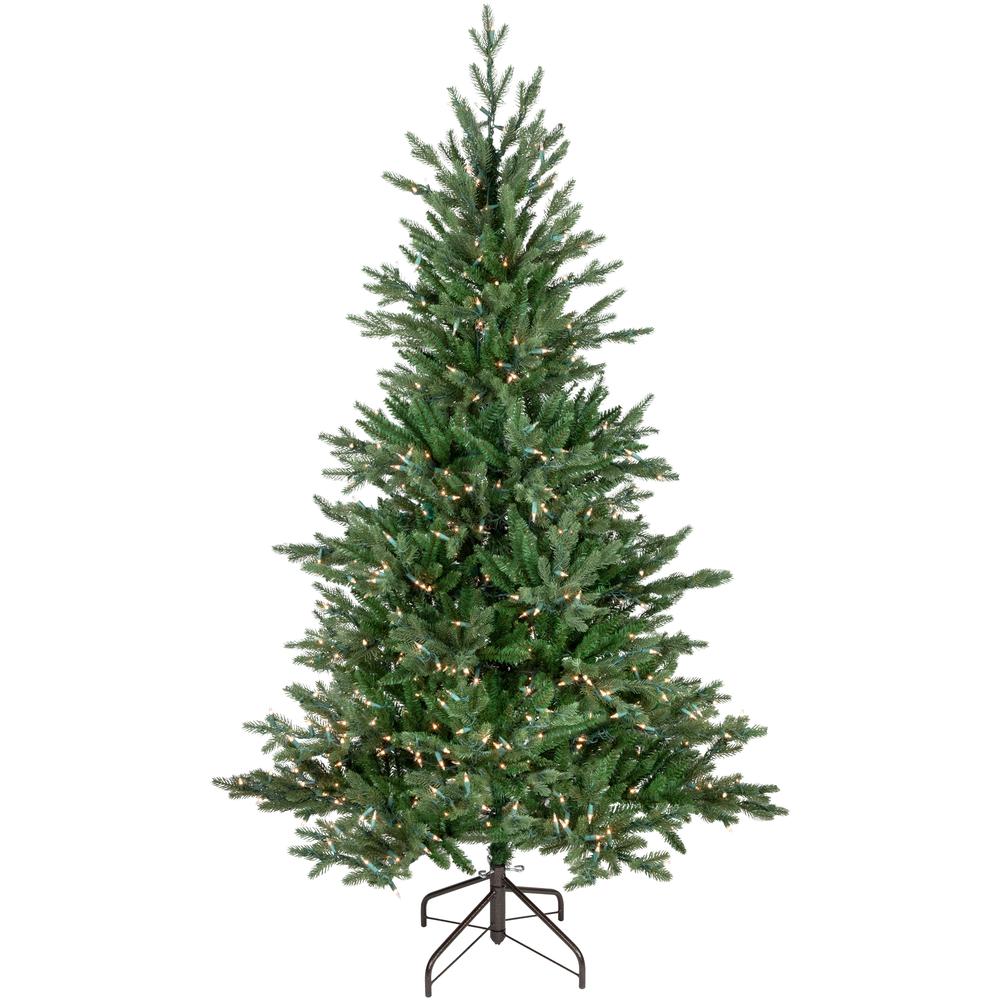 Real Touch Medium Grande Artificial Christmas Tree - 6' - Clear Lights. Picture 1