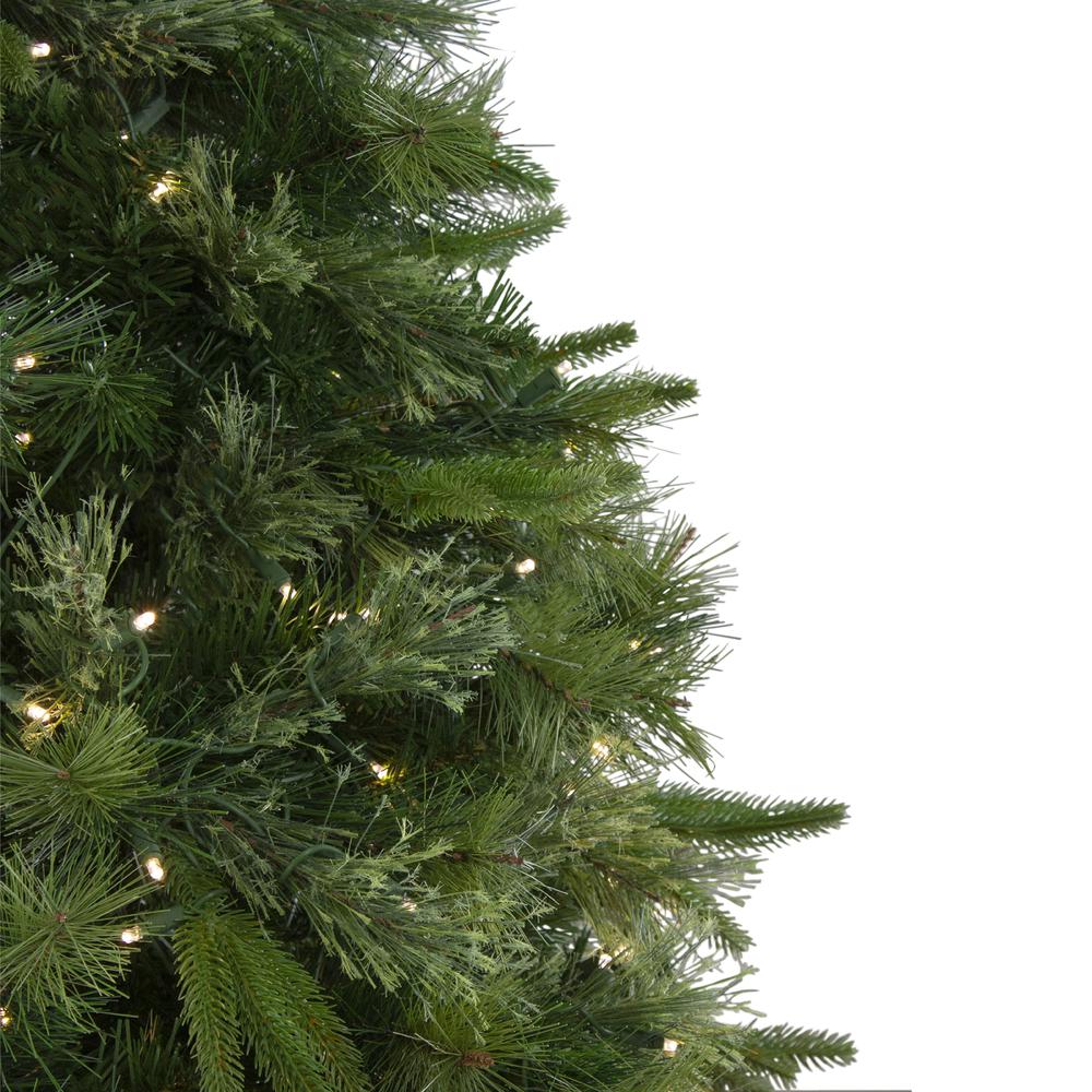 7.5' Pre-Lit Medium Ashcroft Cashmere Pine Artificial Christmas Tree - Warm White LED Lights. Picture 4