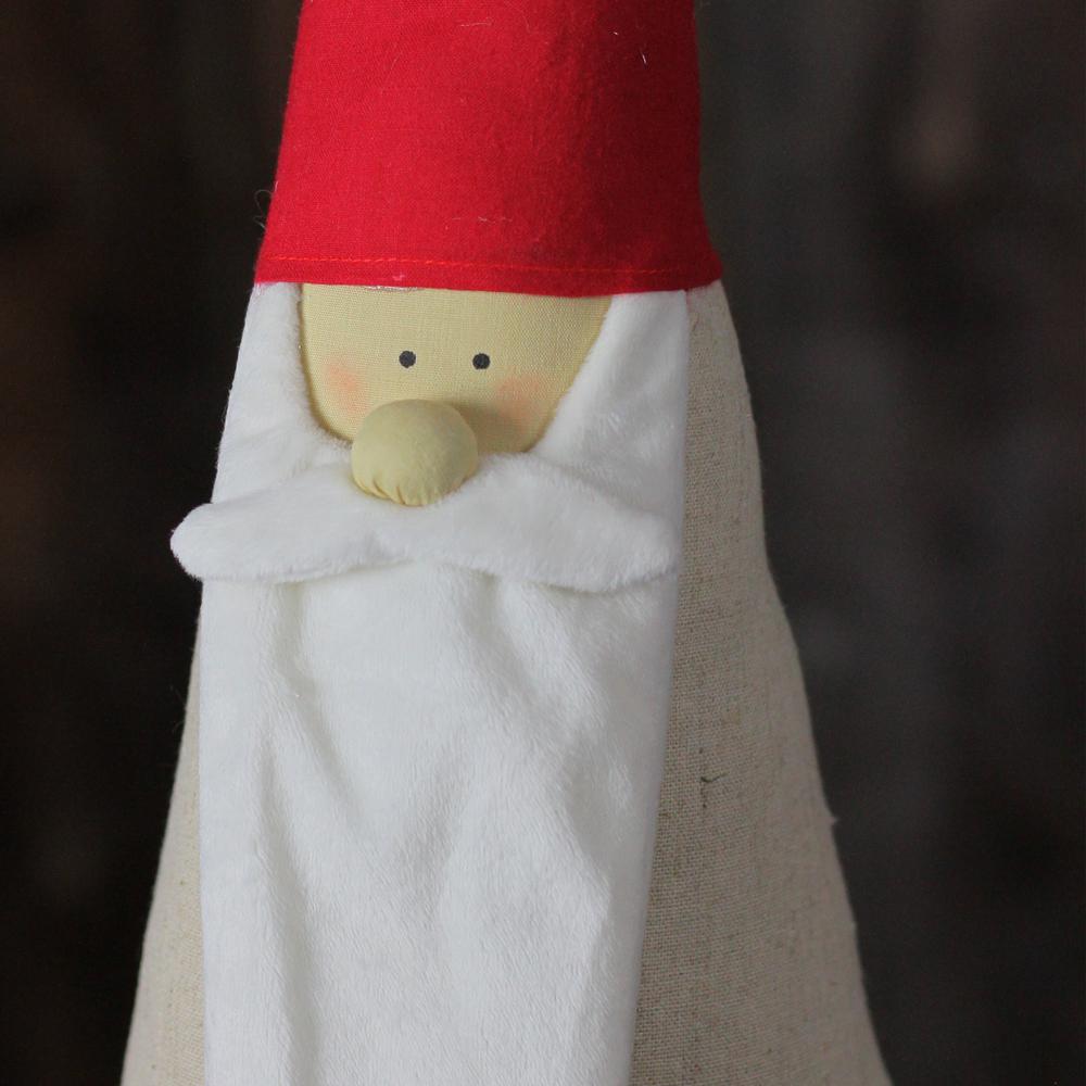 23.5" Red and White Santa Gnome Christmas Tabletop Decor. Picture 4
