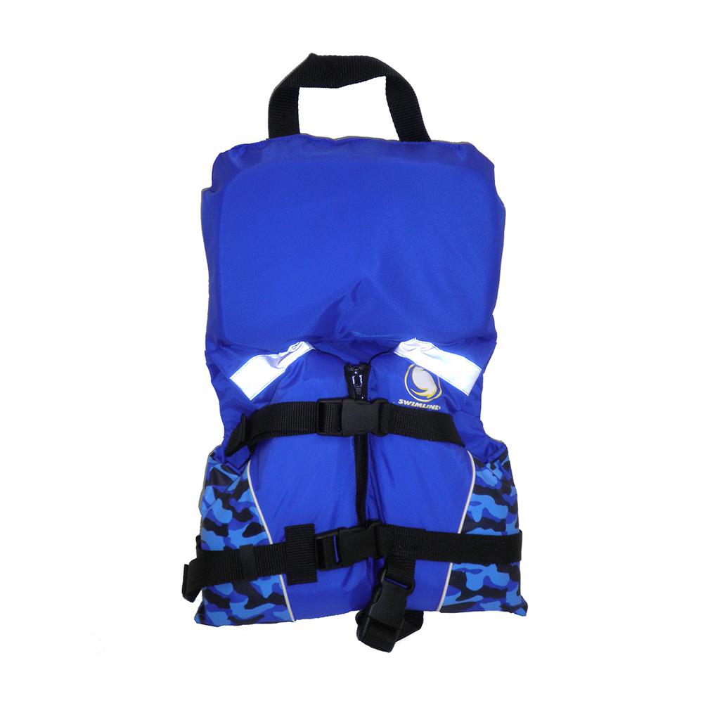 20" Blue Child Infant Life Jacket Vest with Handle - Up to 30lbs. Picture 2