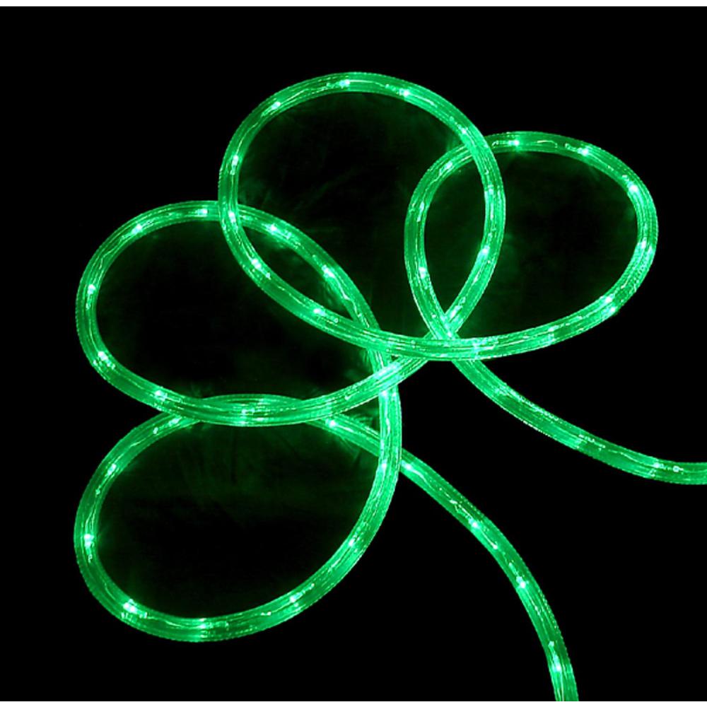 Green LED Commericial Grade Outdoor Christmas Rope Lights on a Spool - 288 ft Clear Tube. Picture 2