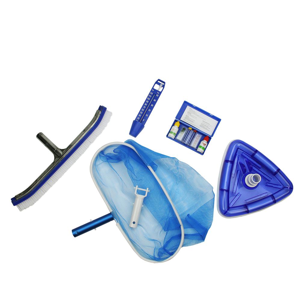 5-Piece Swimming Pool Cleaning and Water Testing Kit. Picture 1