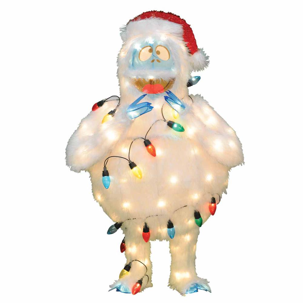 49" Pre-Lit Bumble Christmas Outdoor Decoration - Multi Lights. The main picture.