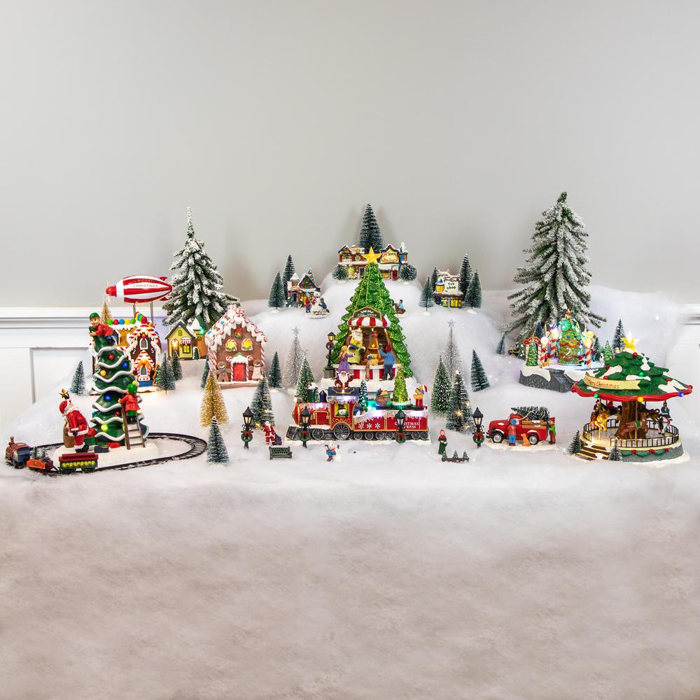 7" LED Lighted Gingerbread Christmas Candy House Village Display. Picture 3