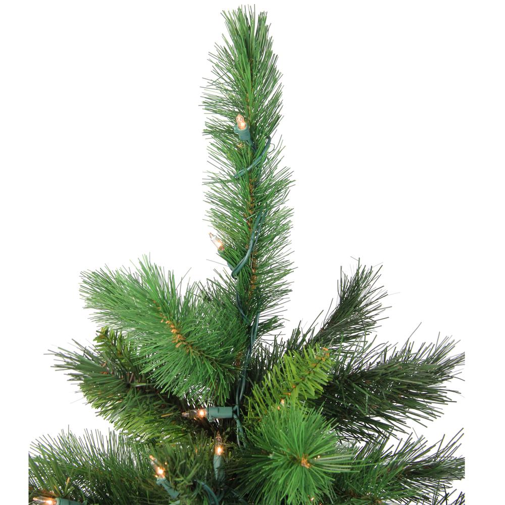 3' Pre-Lit Potted New Carolina Spruce Medium Artificial Christmas Tree - Clear Lights. Picture 2