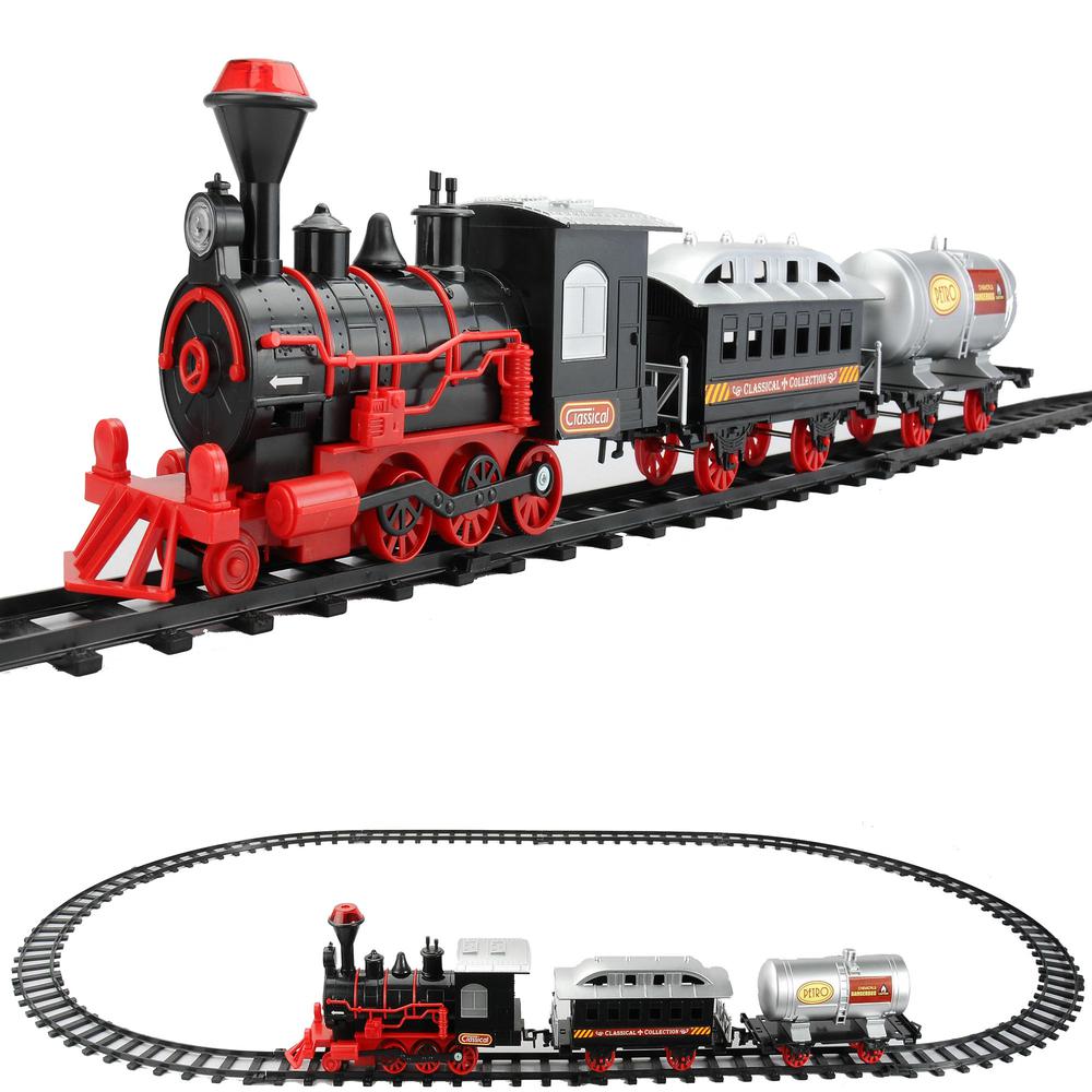 13-Piece Battery Lighted/Animated Christmas Express Train Set with Sound 9.25". Picture 3