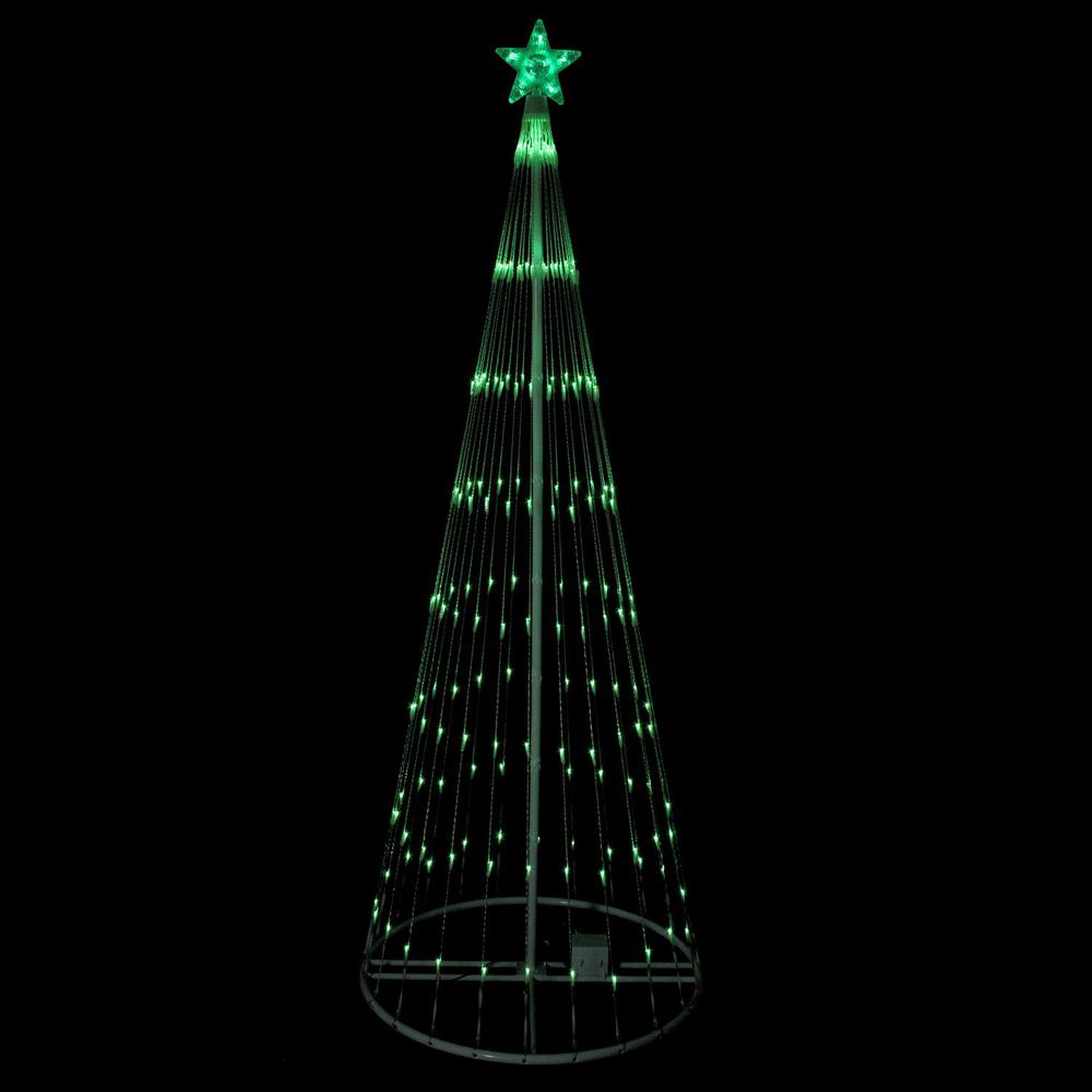6' Green LED Lighted Christmas Tree Show Cone Outdoor Decor. Picture 3
