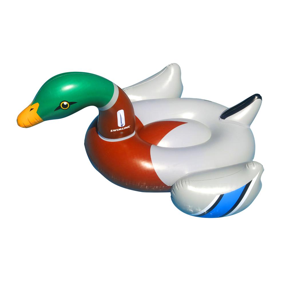 88" Inflatable Giant Mallard Decoy Duck Swimming Pool Float. Picture 1