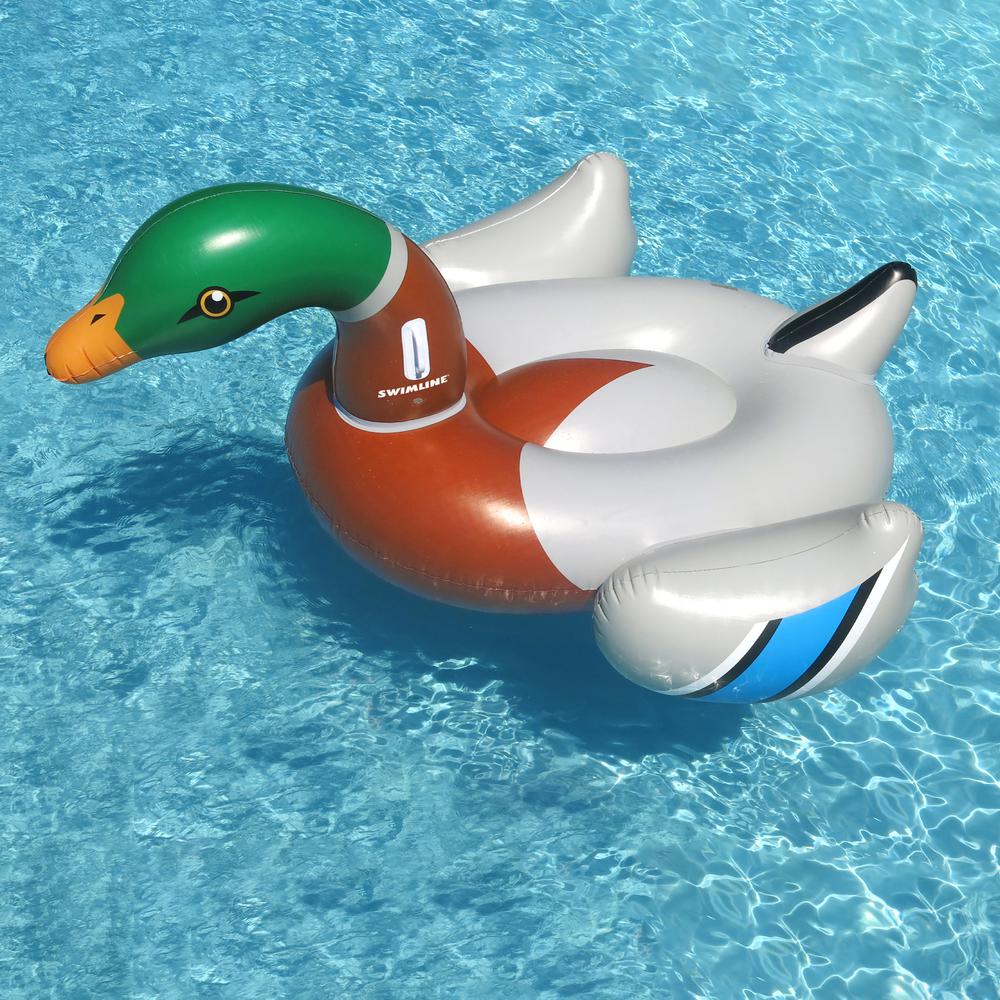 88" Inflatable Giant Mallard Decoy Duck Swimming Pool Float. Picture 2