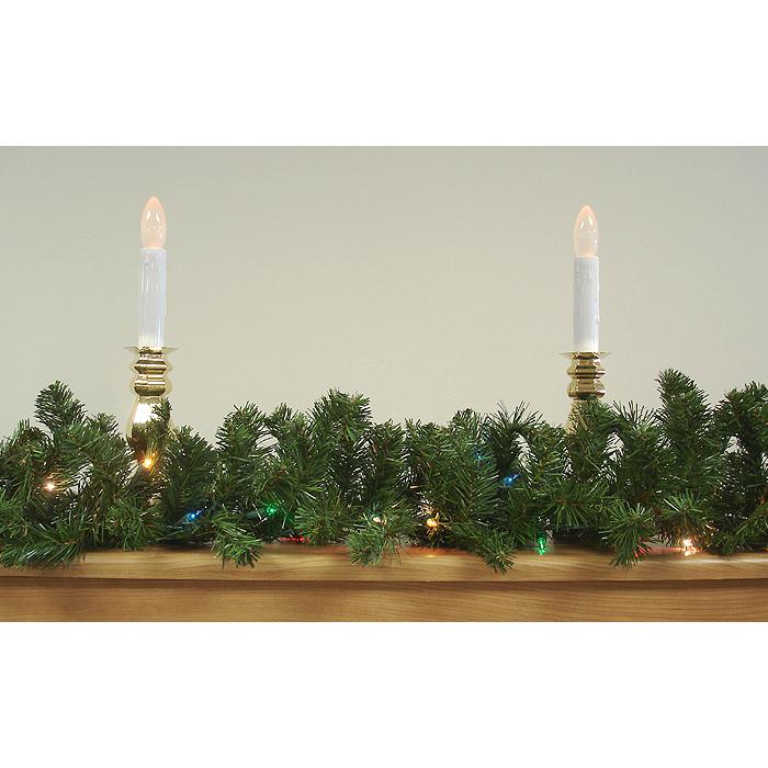 9' x 12" Pre-Lit Canadian Pine Artificial Christmas Garland - Multi Lights. Picture 2
