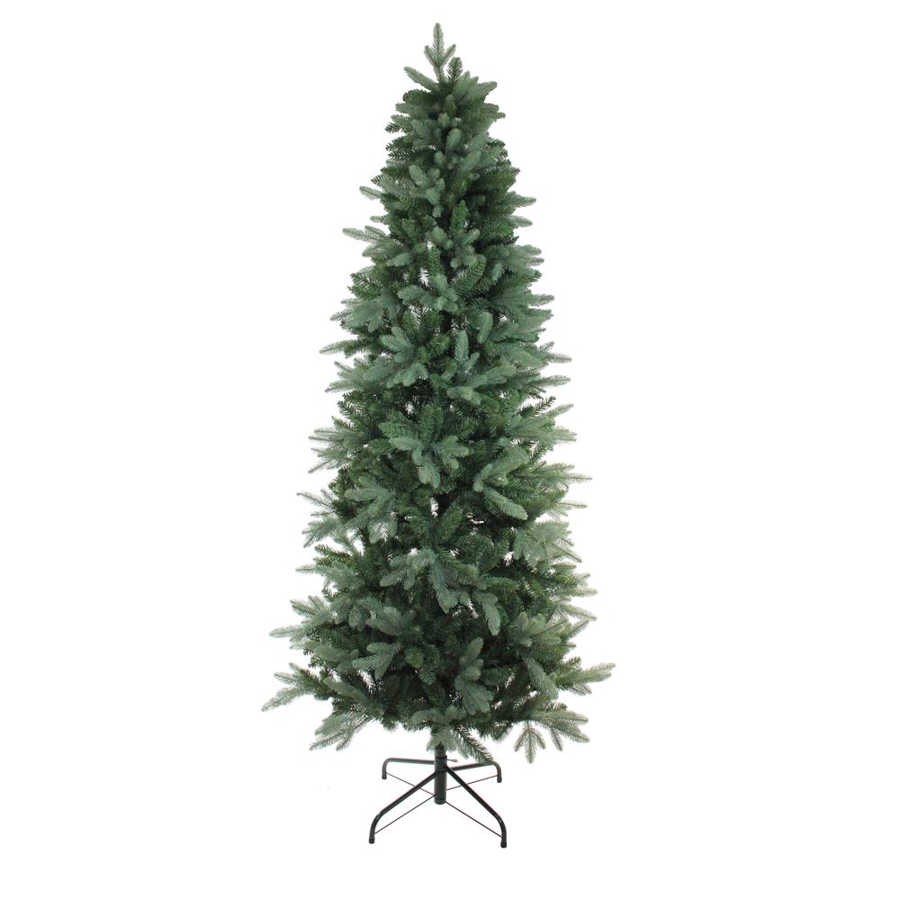 Green Slim Washington Frasier Fir Artificial Christmas Tree - Unlit - 7.5'. Picture 1