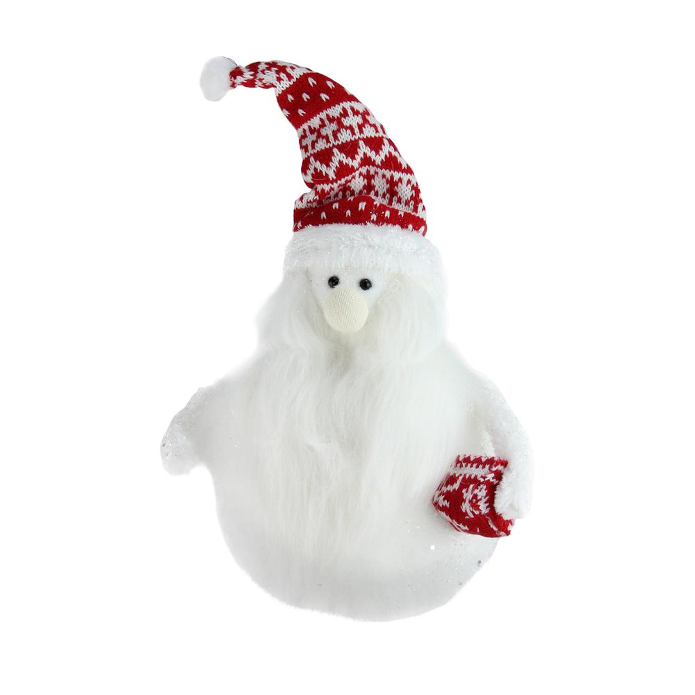 9.25" Red and White Nordic Noah Santa Gnome Christmas Tabletop Decor. Picture 1