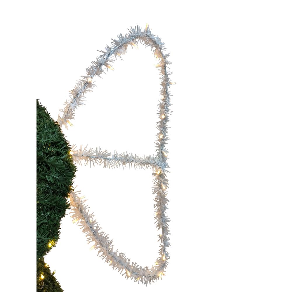 6.5' Commercial Angel Outdoor Christmas Decoration - Warm White LED Lights. Picture 3
