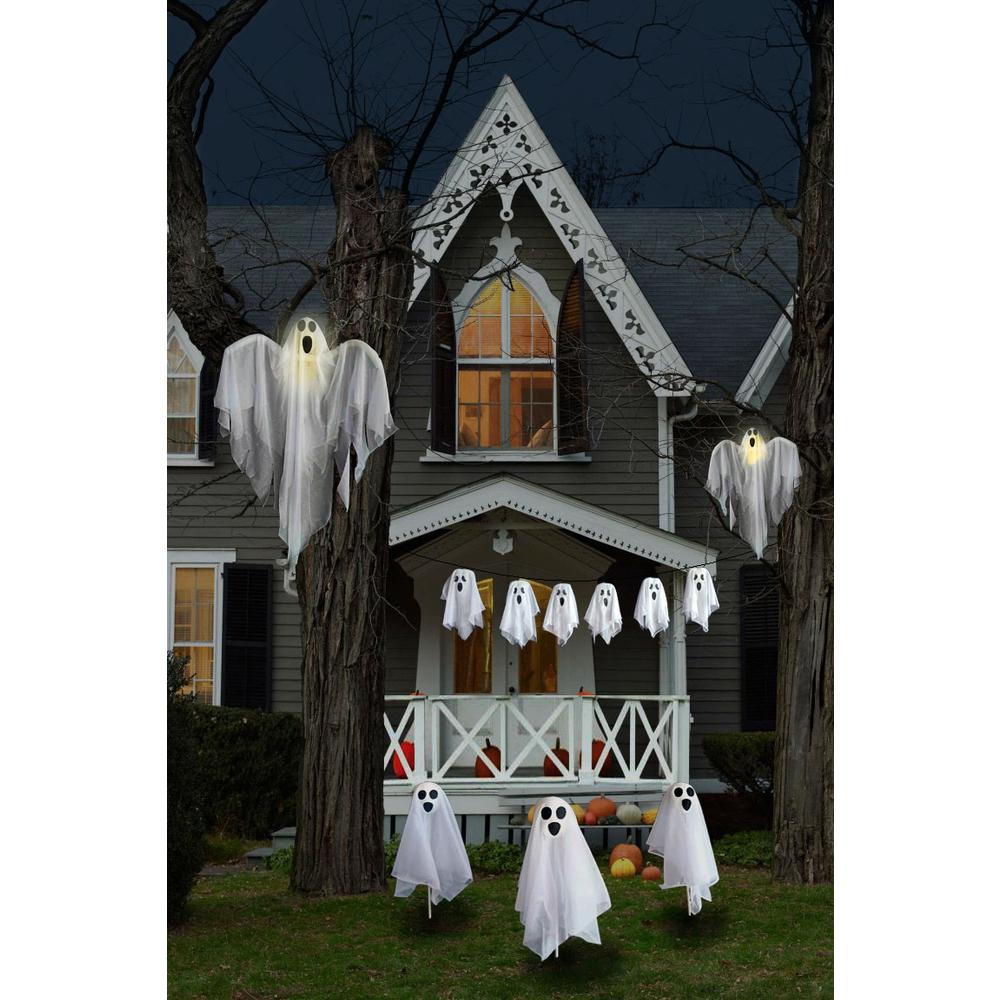 6-Piece Ghost Family Halloween Porch Display Decoration Set. Picture 2