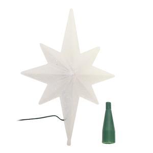 14.5" Winter Frost B/O Multi-Color LED Bethlehem Star Christmas Tree Topper. Picture 1