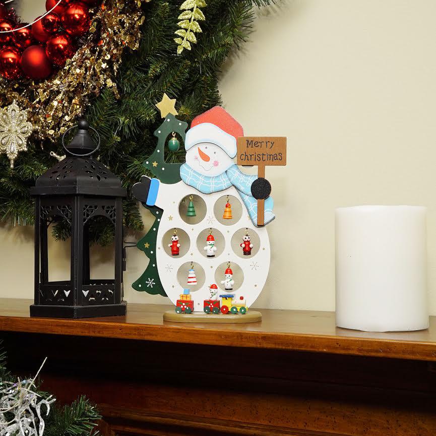 10.25" Snowman Ornament Holder Christmas Decoration. Picture 3