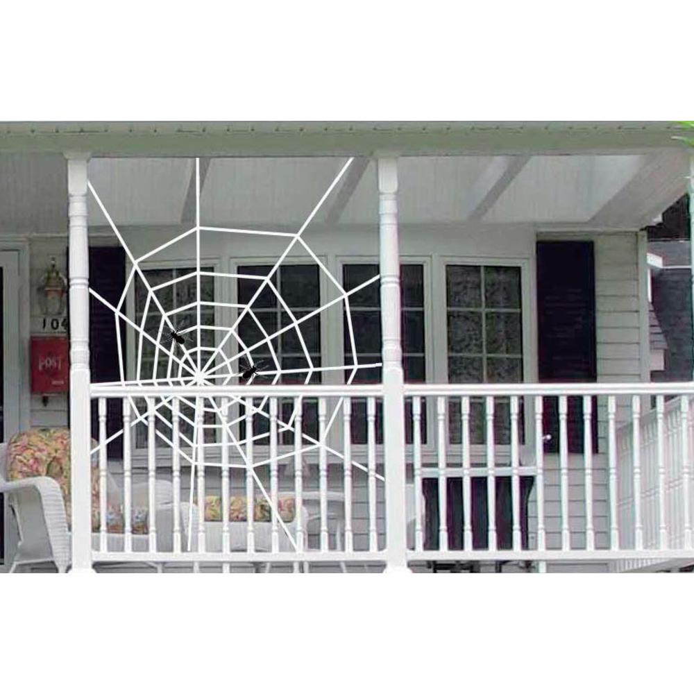 80" Spooky Spider Web Halloween Hanging Decoration. Picture 3