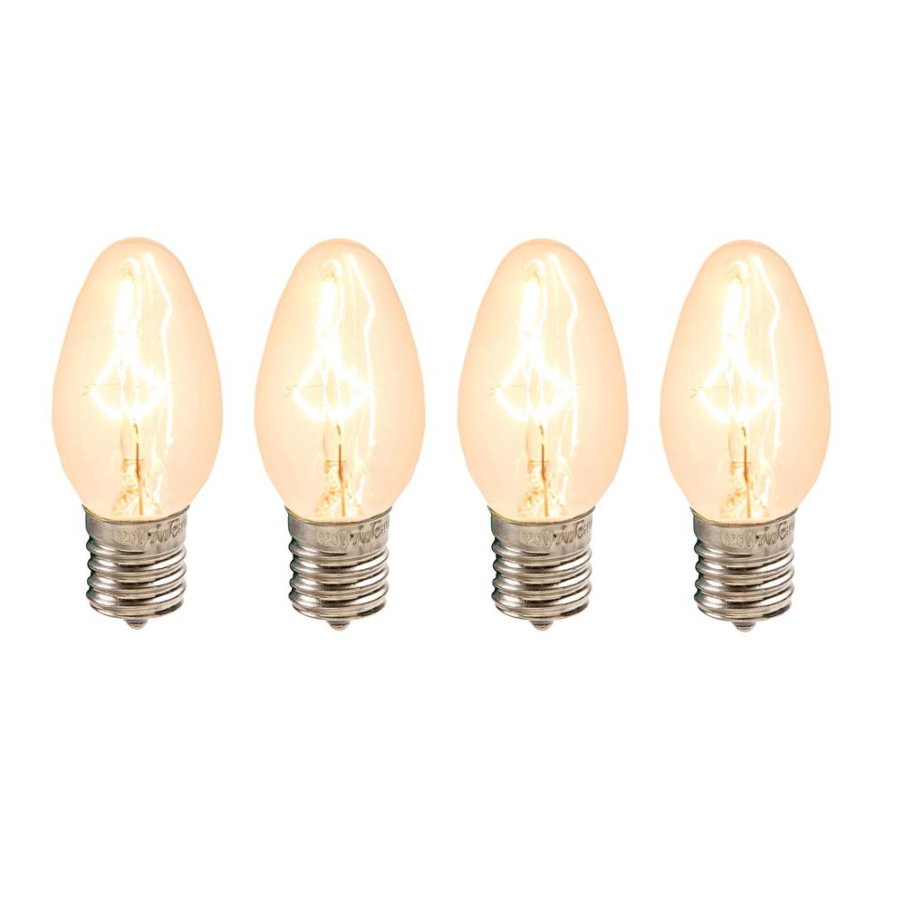 Set of 4 Cleveland Vintage Lighting Edison Style E12 Base Nightlight Bulbs. Picture 1