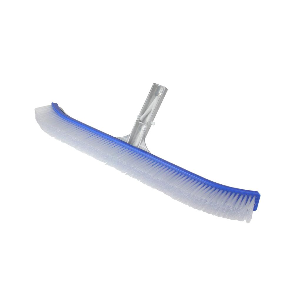 18" Blue Standard Curve Wall Brush with Back Support. Picture 3