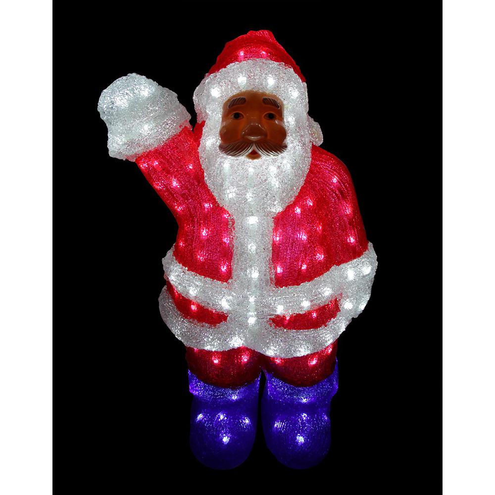24" Lighted Commercial Grade Acrylic Santa Claus Christmas Display Decoration. Picture 2