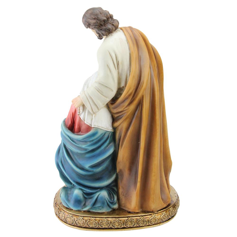 11.5" Vibrantly Colored Holy Family Christmas Nativity Tabletop Decor. Picture 3