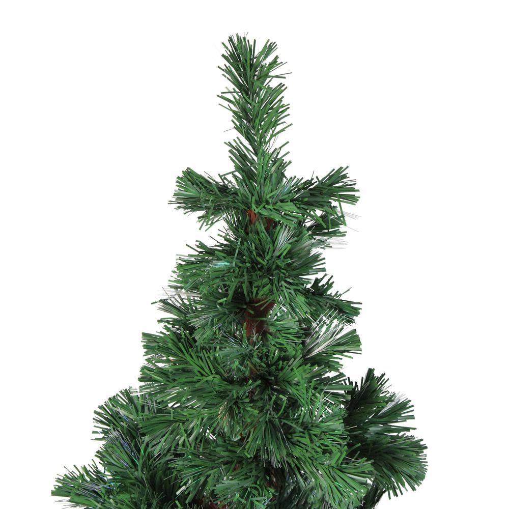 4' Pre-Lit Artificial Spiral Pine Christmas Tree - Multi Color Lights. Picture 3