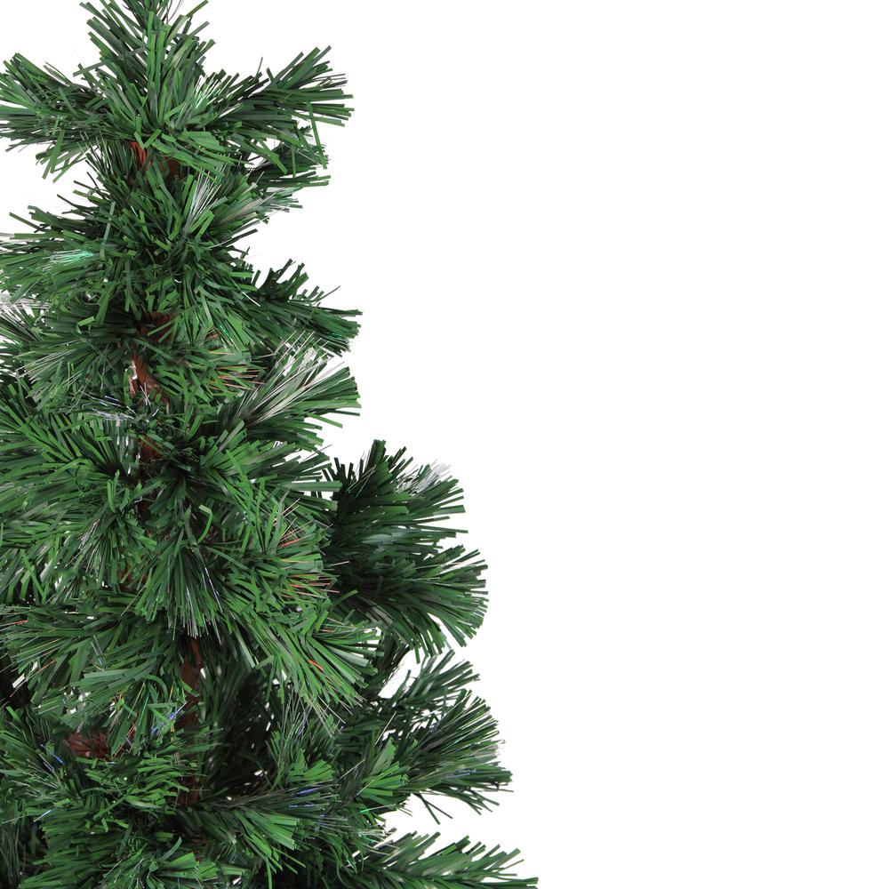 4' Pre-Lit Artificial Spiral Pine Christmas Tree - Multi Color Lights. Picture 2