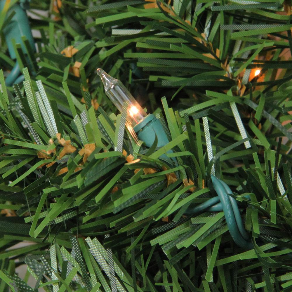 50' x 10" Pre-Lit Canadian Pine Commercial Artificial Christmas Garland - Clear Lights. Picture 2