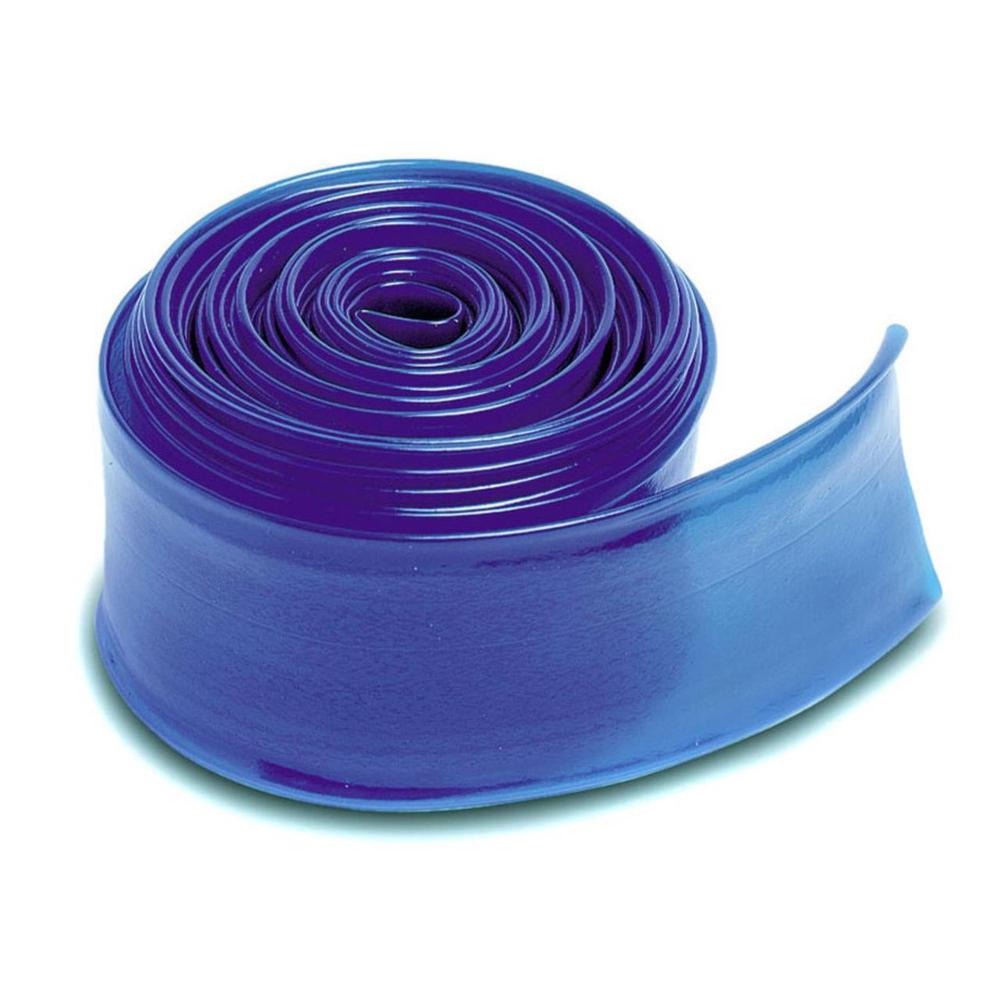 Blue Swimming Pool Filter Backwash Hose 25' x 1.5". Picture 1