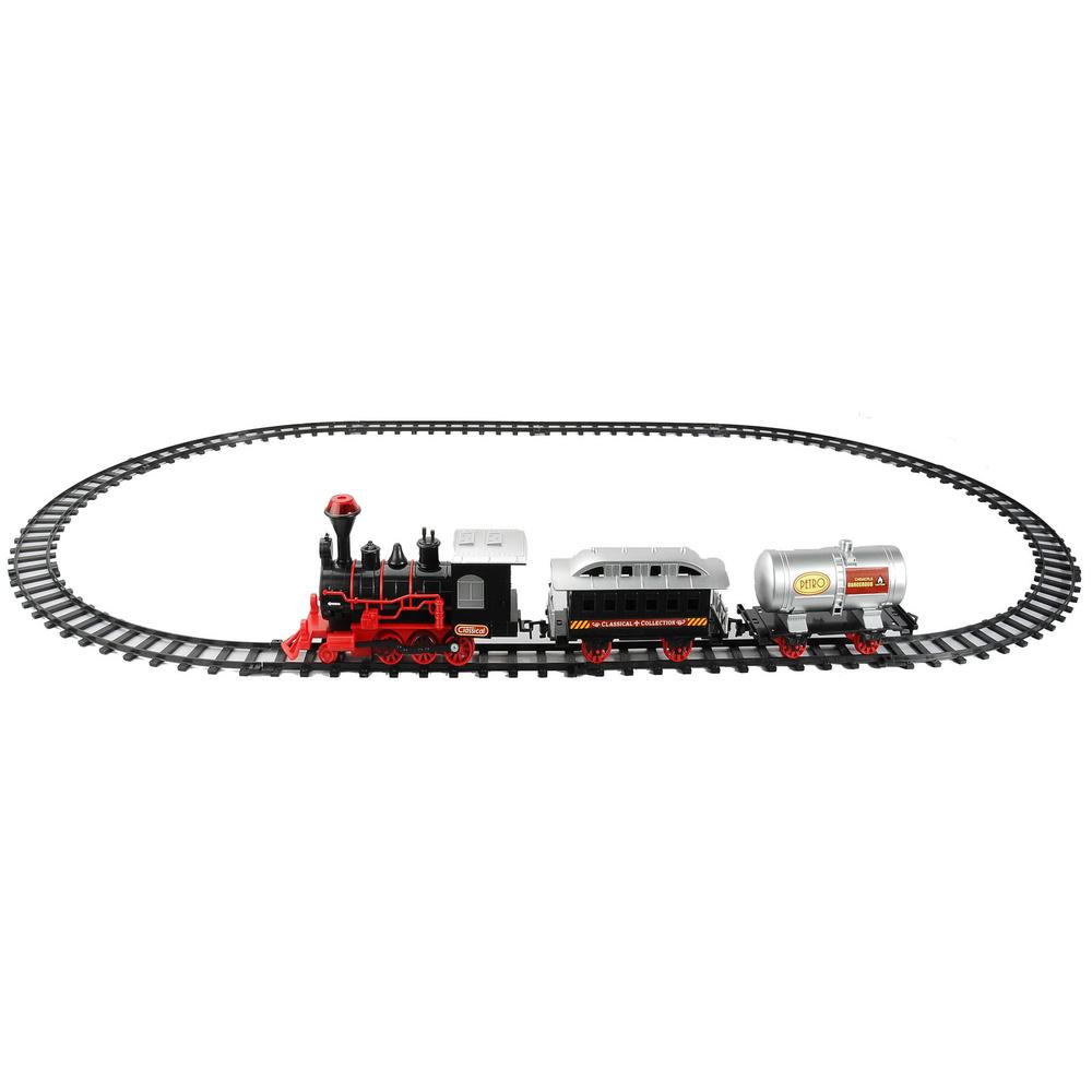 13-Piece Battery Lighted/Animated Christmas Express Train Set with Sound 9.25". Picture 2