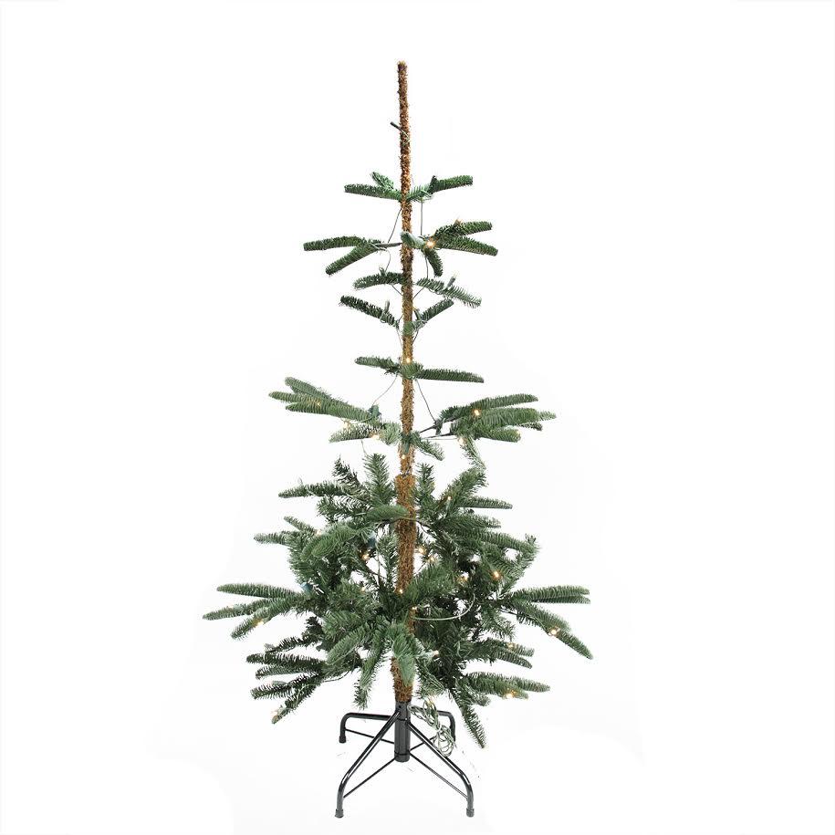 4.5' Pre-Lit Layered Noble Fir Artificial Christmas Tree - Warm Clear LED Lights. Picture 1