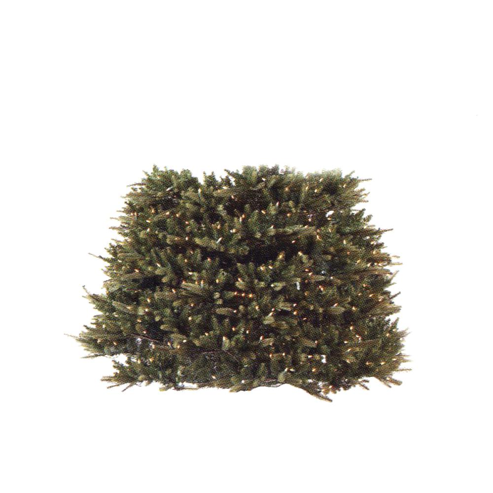 1.5' Pre-Lit Full Pine Extend-A-Tree Artificial Christmas Tree Extension Piece - Clear Lights. Picture 1