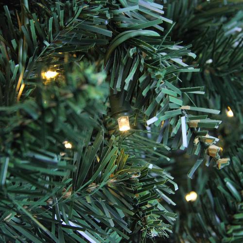 4.5' Pre-Lit Buffalo Fir Full Artificial Christmas Tree - Warm White LED Lights. Picture 2