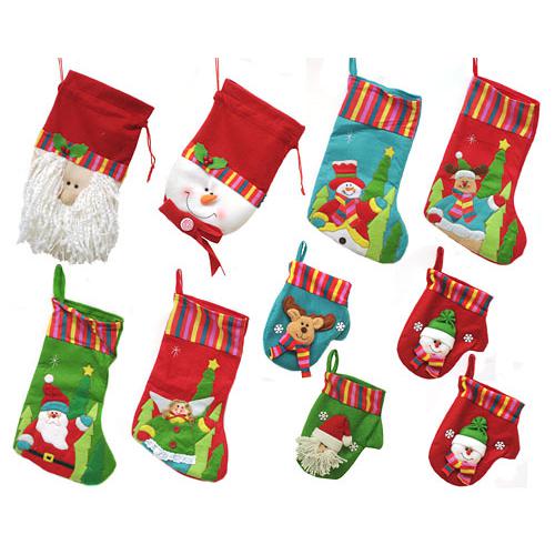 10-Piece Winter Wonderland Christmas Stocking and Novelty Gift Bag Set 14". Picture 2