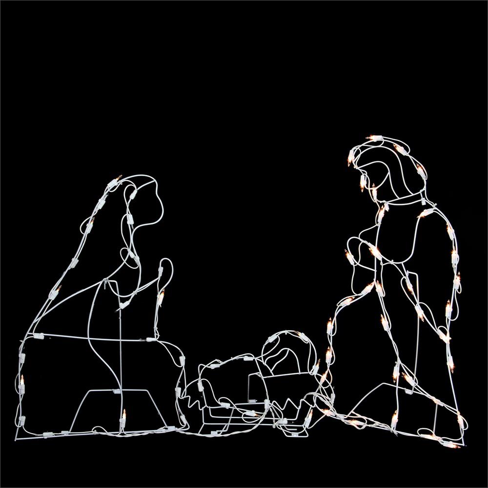 25.5" Holy Family Nativity Scene Lighted Outdoor Christmas Decor. The main picture.