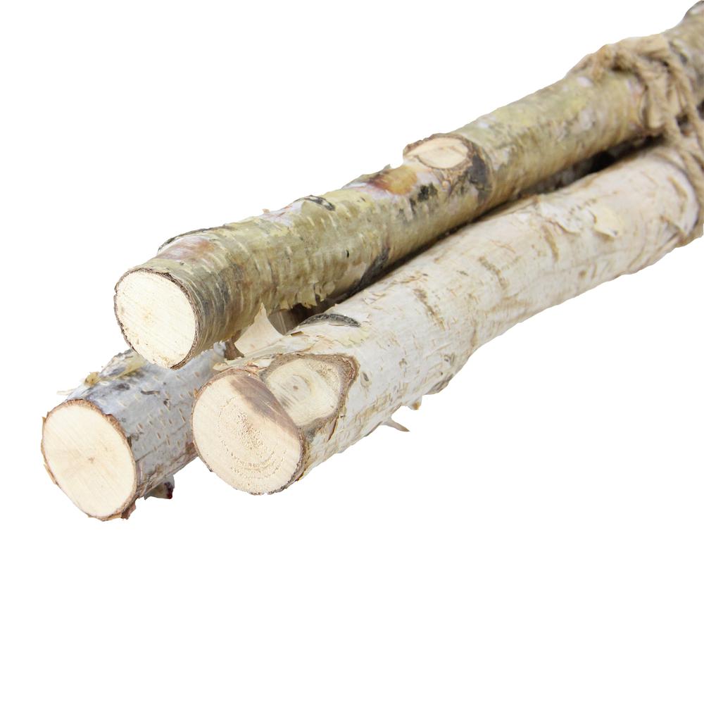 38.5" Birch Wood Branch Bundle Christmas Display. Picture 2