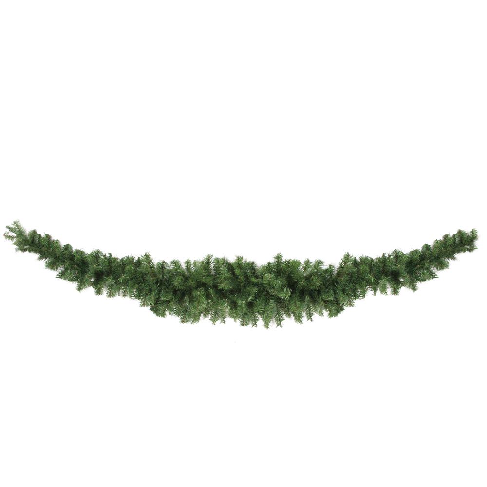 13" Green Canadian Pine Artificial Christmas Swag - Unlit. Picture 1