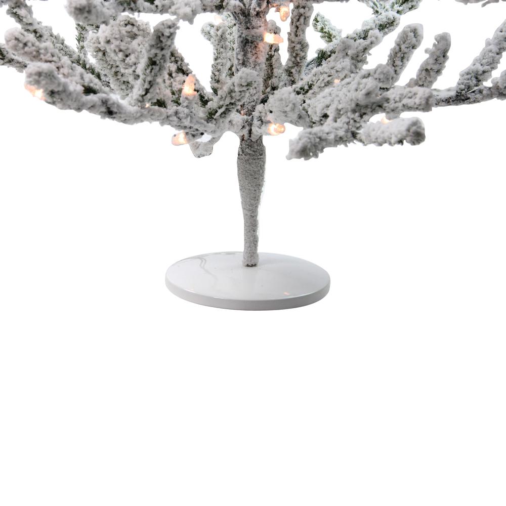 3' Pre-Lit Flocked Alpine Twig Artificial Christmas Tree - Warm White Lights. Picture 4
