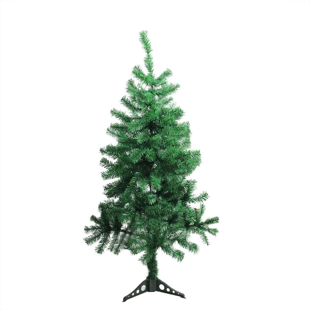 4' Medium Mixed Green Pine Artificial Christmas Tree - Unlit. Picture 1
