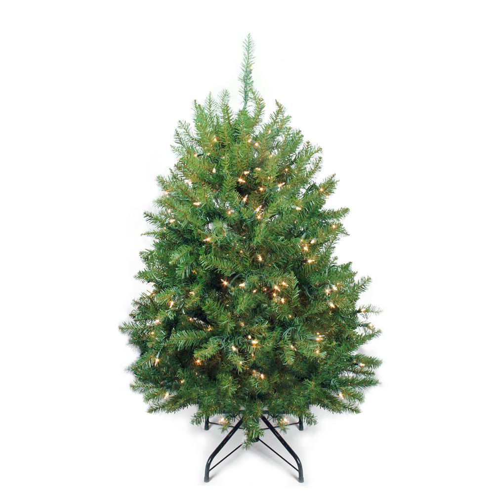 4' Pre-Lit Full Northern Pine Artificial Christmas Tree - Clear Lights. The main picture.