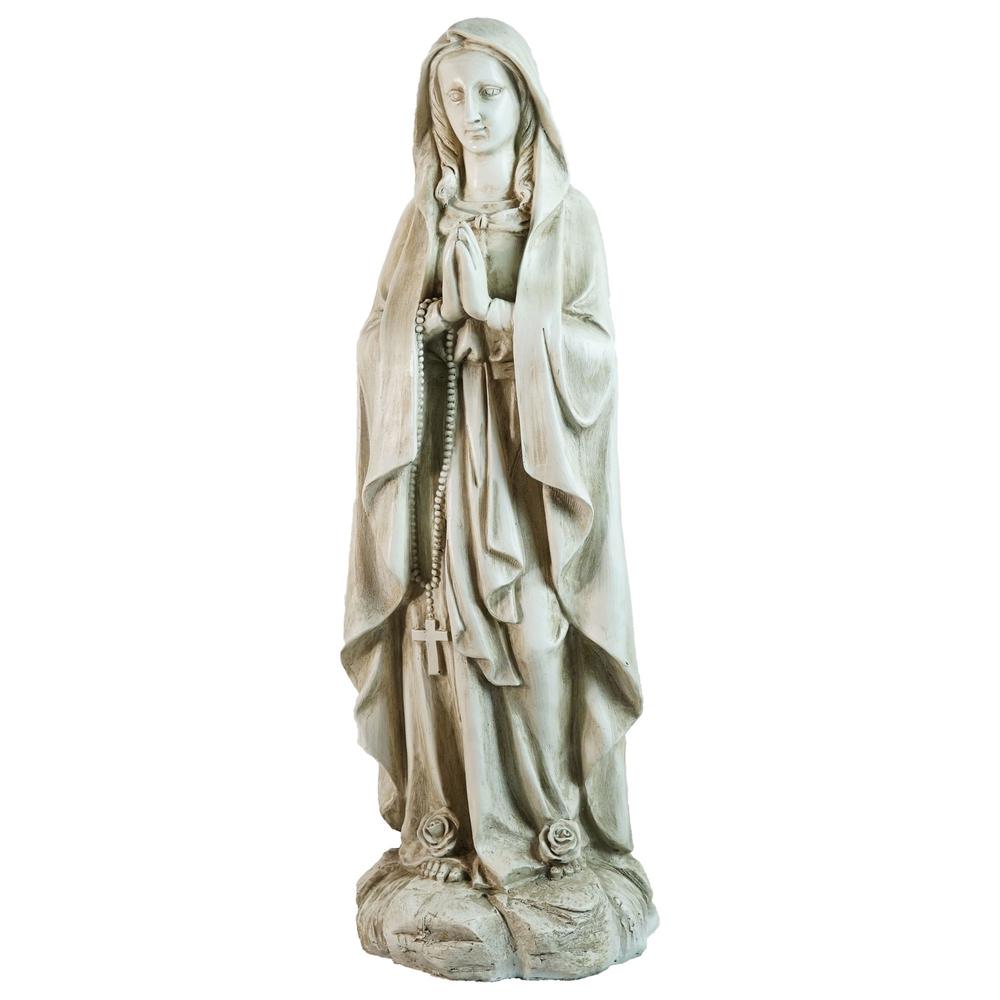 28" Religious Praying Virgin Mary Outdoor Garden Statue. Picture 1
