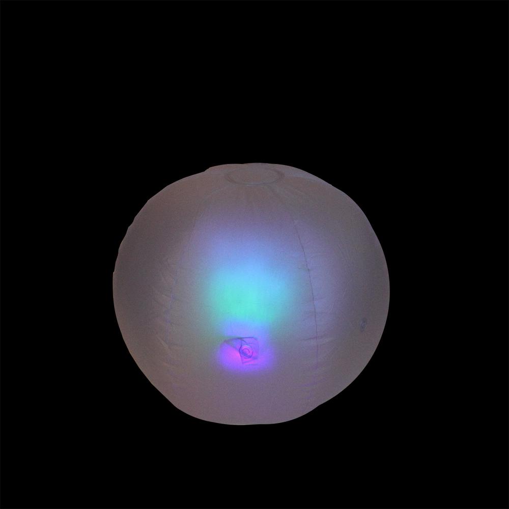 16.5" Inflatable LED Color Changing Pool Beach Ball. Picture 3