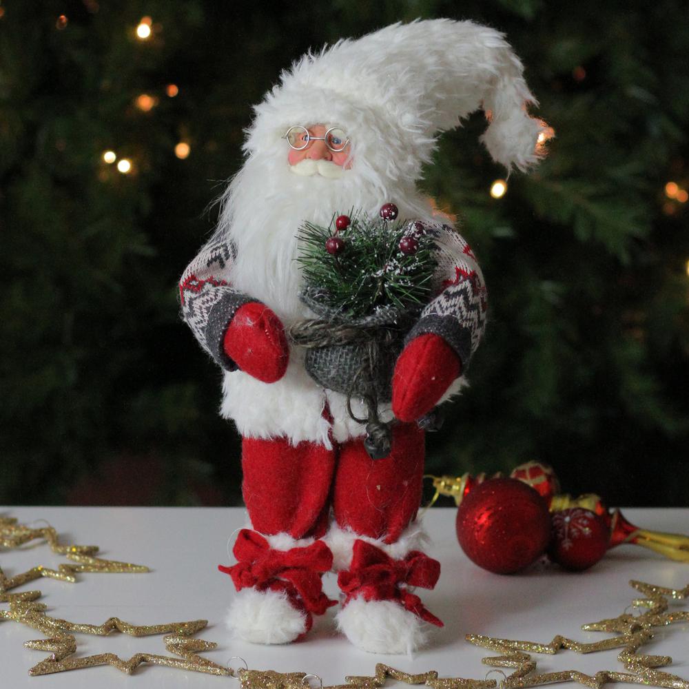 12" Nordic Santa Claus Christmas Tabletop Figure. Picture 3