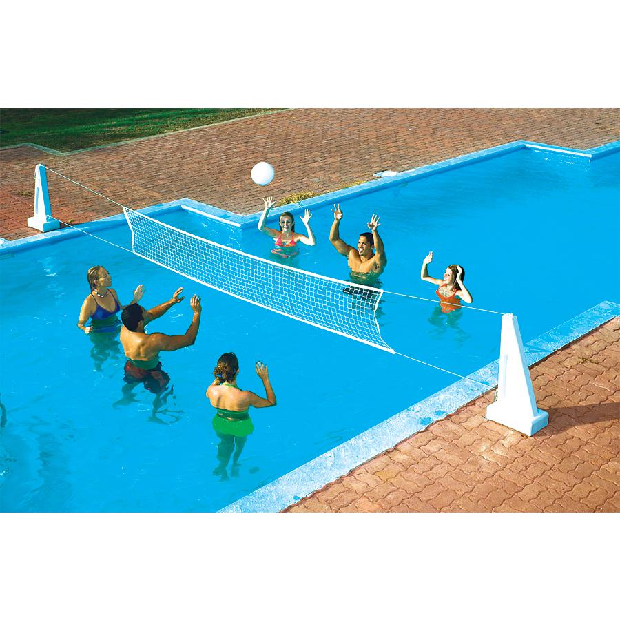 White Pool Jam Basketball and Volleyball Swimming Pool Water Sports Combo Game. Picture 2
