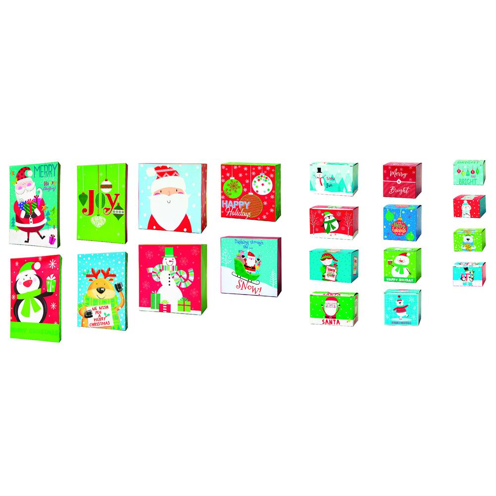 Pack of 20 Assorted Christmas Holiday Gift Boxes. Picture 3